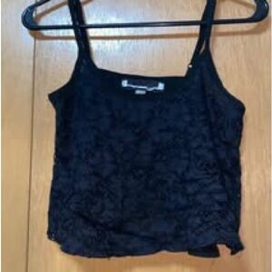 Black Lace Camisole Top